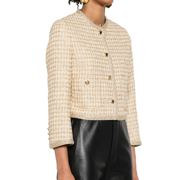 Check Lamé Jacket Check Lamé Jacket