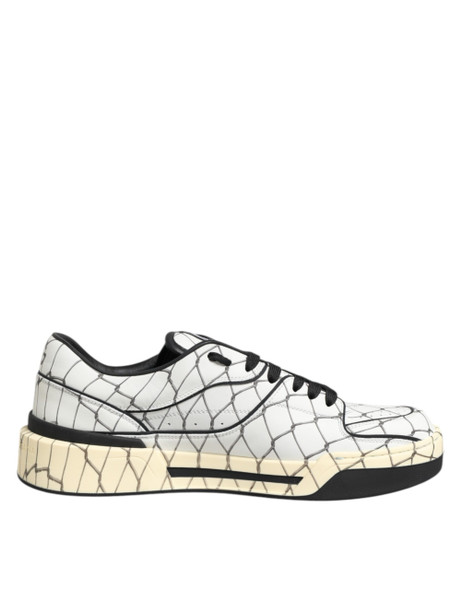 Dolce & Gabbana White Logo Print Low Top Men Sneakers Shoes Dolce & Gabbana White Logo Print Low Top Men Sneakers Shoes