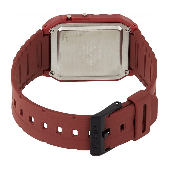 Casio Red Resin Watch CACA53WF4BAC Casio Red Resin Watch CACA53WF4BAC