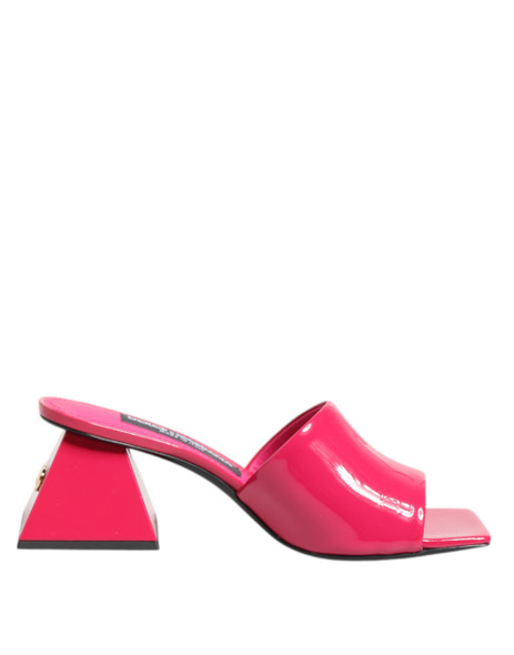Dolce & Gabbana Pink Open Toe Block Heel Mules Sandals Shoes LA12909 Dolce & Gabbana Pink Open Toe Block Heel Mules Sandals Shoes LA12909