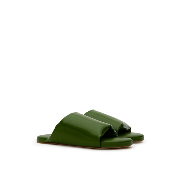 Green Leather Slipper BO-10139674 Green Leather Slipper BO-10139674