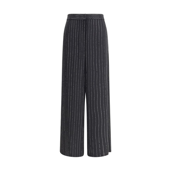 Giorgio Armani Wide-leg silk Pants with strass Giorgio Armani Wide-leg silk Pants with strass