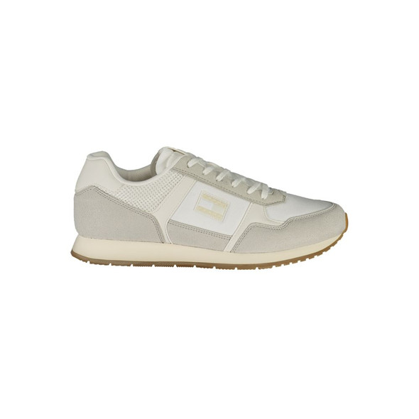 White Polyester Men Sneaker TO-39415 White Polyester Men Sneaker TO-39415