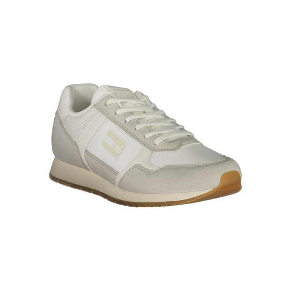 White Polyester Men Sneaker TO-39415 White Polyester Men Sneaker TO-39415