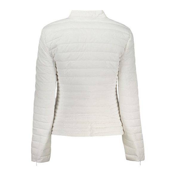 Guess Jeans White Polyethylene Jackets & Coat Guess Jeans White Polyethylene Jackets & Coat