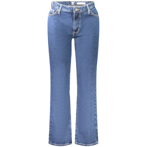 Guess Jeans Blue Cotton Women's Straight Jean Guess Jeans Blue Cotton Women's Straight Jean