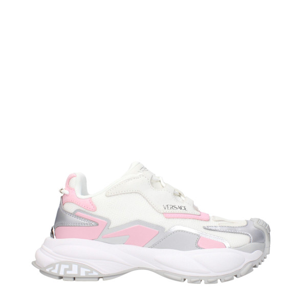 White Fabric Chunky Sneakers VE15265229209865BT White Fabric Chunky Sneakers VE15265229209865BT