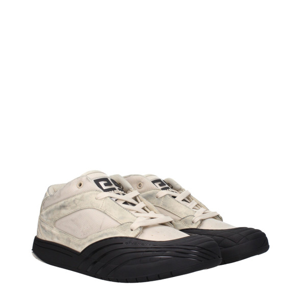 Beige Fabric Chunky Sneakers Beige Fabric Chunky Sneakers