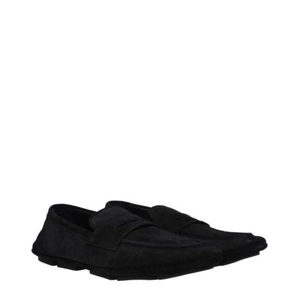 Black Leather Slip-On Loafers Black Leather Slip-On Loafers
