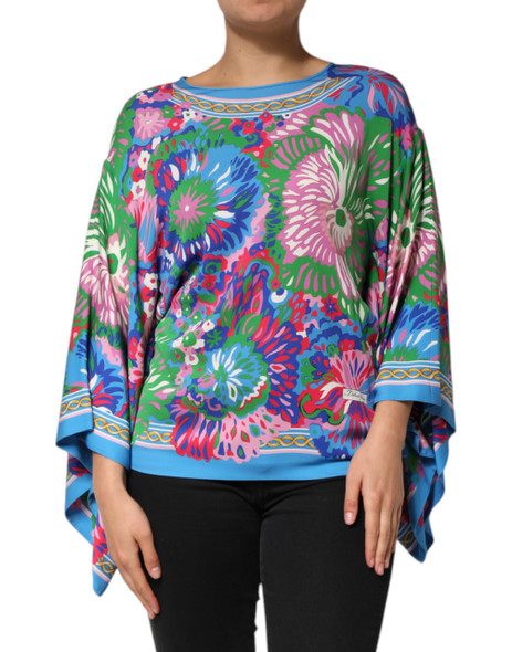 Multicolor Floral Printed Tunic Blouse Top Multicolor Floral Printed Tunic Blouse Top