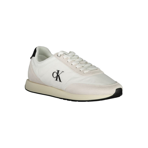 White Polyester Men Sneaker White Polyester Men Sneaker