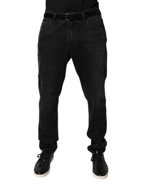 Black Cotton Skinny Men Denim Jeans Black Cotton Skinny Men Denim Jeans