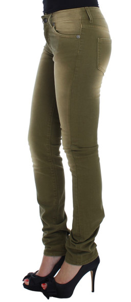 Green Wash Slim Fit Cotton Stretch Jeans Green Wash Slim Fit Cotton Stretch Jeans