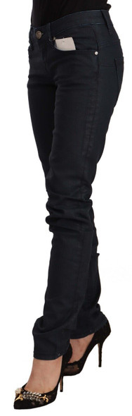 Black Cotton Low Waist Slim Fit Denim Jeans PAN71191 Black Cotton Low Waist Slim Fit Denim Jeans PAN71191