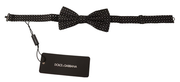 Dolce & Gabbana Black 100% Silk Adjustable Neck Papillon Tie Dolce & Gabbana Black 100% Silk Adjustable Neck Papillon Tie