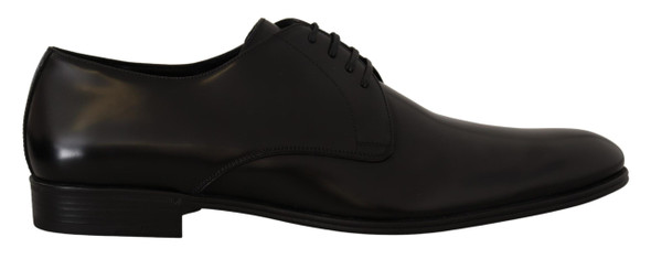 Dolce & Gabbana Black Leather Lace Up Formal Derby Shoes Dolce & Gabbana Black Leather Lace Up Formal Derby Shoes