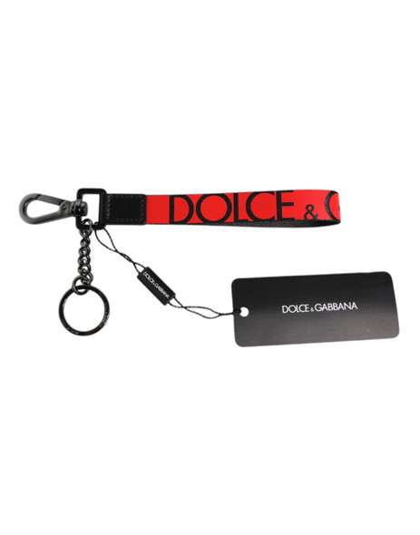 Red Logo Nylon Silver Brass Men Holder Keychain Keyring Red Logo Nylon Silver Brass Men Holder Keychain Keyring