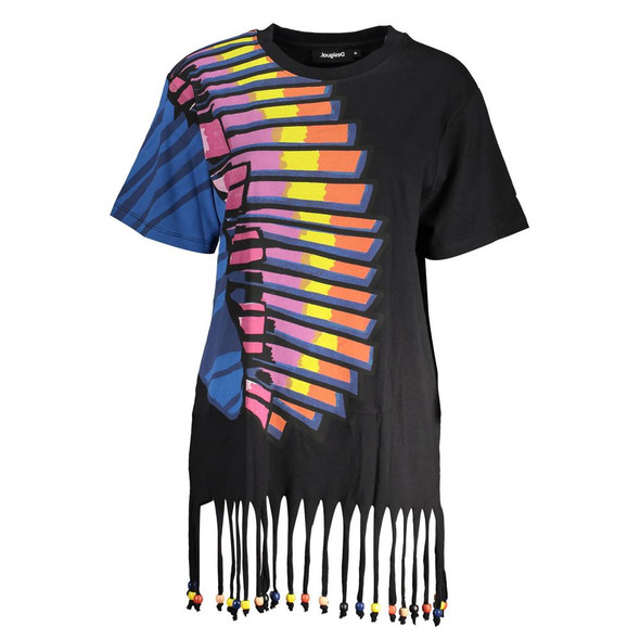 Black Cotton Women Dress DE-38116 Black Cotton Women Dress DE-38116