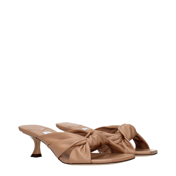 Beige Leather Flat Sandals JI15268608606473BT Beige Leather Flat Sandals JI15268608606473BT