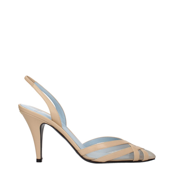 Beige Leather Stiletto Heels Sandals VA15268621779209BT Beige Leather Stiletto Heels Sandals VA15268621779209BT