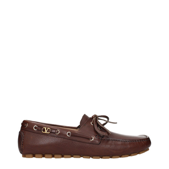 Brown Leather Slip-On Loafers VA15269058412809BT Brown Leather Slip-On Loafers VA15269058412809BT