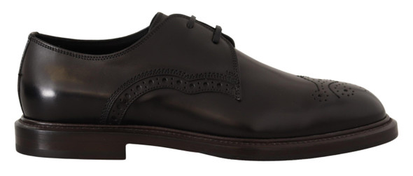 Dolce & Gabbana Black Leather Dress Formal Derby Shoes Dolce & Gabbana Black Leather Dress Formal Derby Shoes
