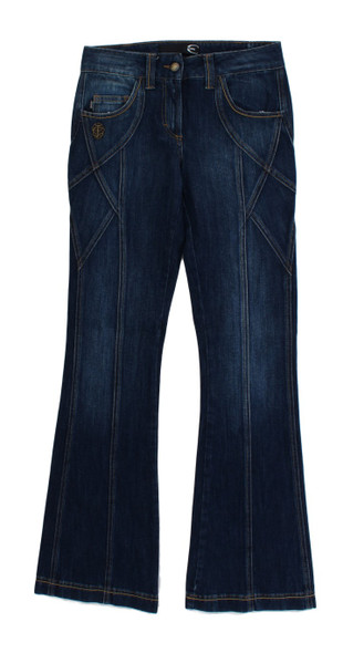 Blue Cotton Stretch Low Waist Jeans Blue Cotton Stretch Low Waist Jeans