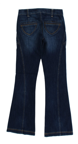 Blue Cotton Stretch Low Waist Jeans Blue Cotton Stretch Low Waist Jeans