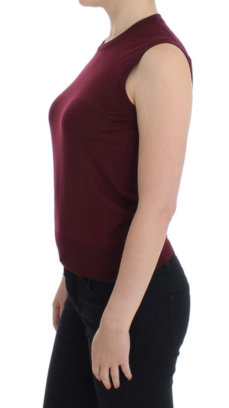 Red Sleeveless Crewneck Vest Pullover Red Sleeveless Crewneck Vest Pullover