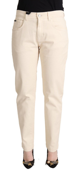 Dolce & Gabbana White Cotton Skinny Denim Women Jeans Pants Dolce & Gabbana White Cotton Skinny Denim Women Jeans Pants