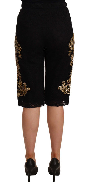 Black Lace Gold Baroque SPECIAL PIECE Shorts PAN72101 Black Lace Gold Baroque SPECIAL PIECE Shorts PAN72101