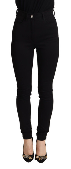 Dolce & Gabbana Black High Waist Skinny Slim Fit Pants Dolce & Gabbana Black High Waist Skinny Slim Fit Pants