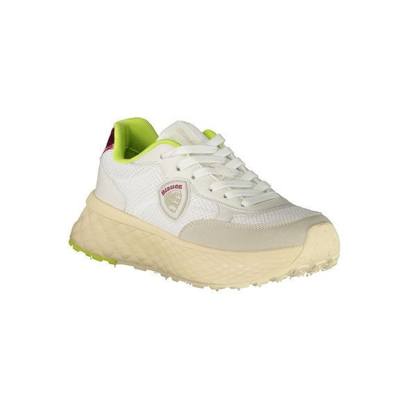 White Polyester Sneaker BL-39255 White Polyester Sneaker BL-39255