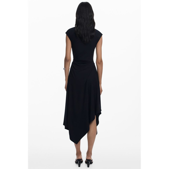 Black Cotton Women Dress DE-39746 Black Cotton Women Dress DE-39746
