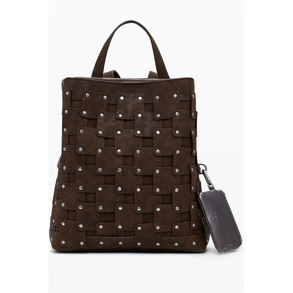 Brown Polyethylene Women Backpack Brown Polyethylene Women Backpack