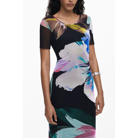 Black Polyester Women Dress DE-39757 Black Polyester Women Dress DE-39757