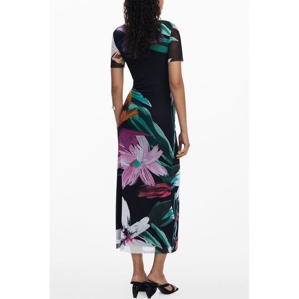 Black Polyester Women Dress DE-39757 Black Polyester Women Dress DE-39757