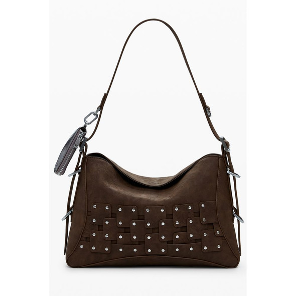 Brown Polyethylene Women Handbag DE-39797 Brown Polyethylene Women Handbag DE-39797