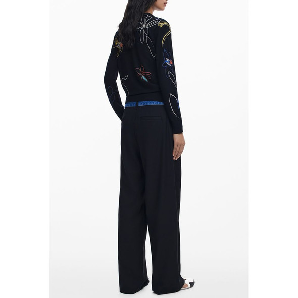 Black Viscose Women Sweater DE-39760 Black Viscose Women Sweater DE-39760