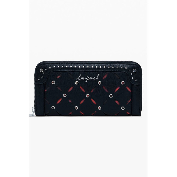 Black Polyethylene Women Wallet DE-39806 Black Polyethylene Women Wallet DE-39806