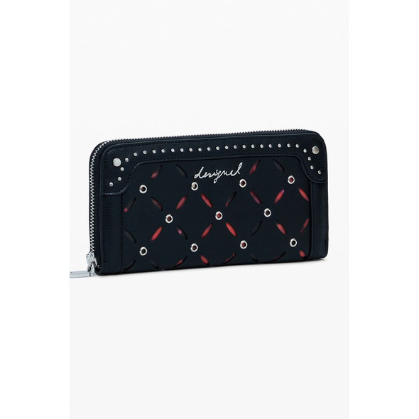Black Polyethylene Women Wallet DE-39806 Black Polyethylene Women Wallet DE-39806