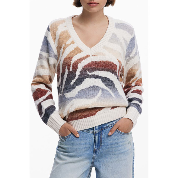 White Polyamide Women Sweater White Polyamide Women Sweater