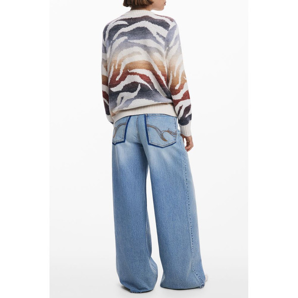 White Polyamide Women Sweater White Polyamide Women Sweater