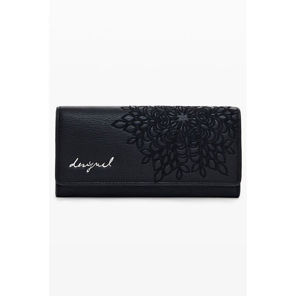 Black Polyethylene Women Wallet DE-39807 Black Polyethylene Women Wallet DE-39807