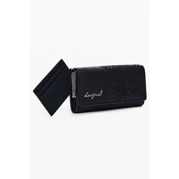 Black Polyethylene Women Wallet DE-39807 Black Polyethylene Women Wallet DE-39807