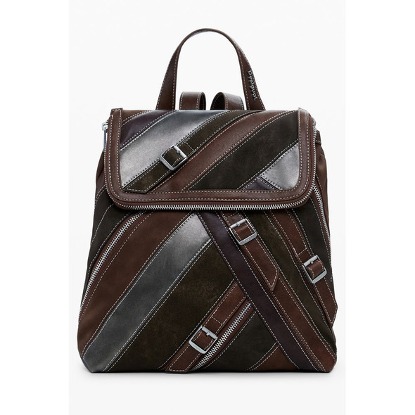 Brown Polyethylene Women Backpack DE-39814 Brown Polyethylene Women Backpack DE-39814