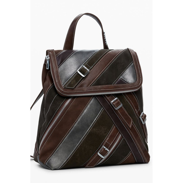 Brown Polyethylene Women Backpack DE-39814 Brown Polyethylene Women Backpack DE-39814