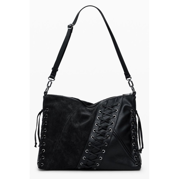 Black Polyethylene Women Handbag DE-39816 Black Polyethylene Women Handbag DE-39816