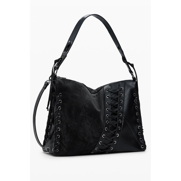 Black Polyethylene Women Handbag DE-39816 Black Polyethylene Women Handbag DE-39816