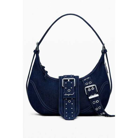 Blue Cotton Women Handbag Blue Cotton Women Handbag
